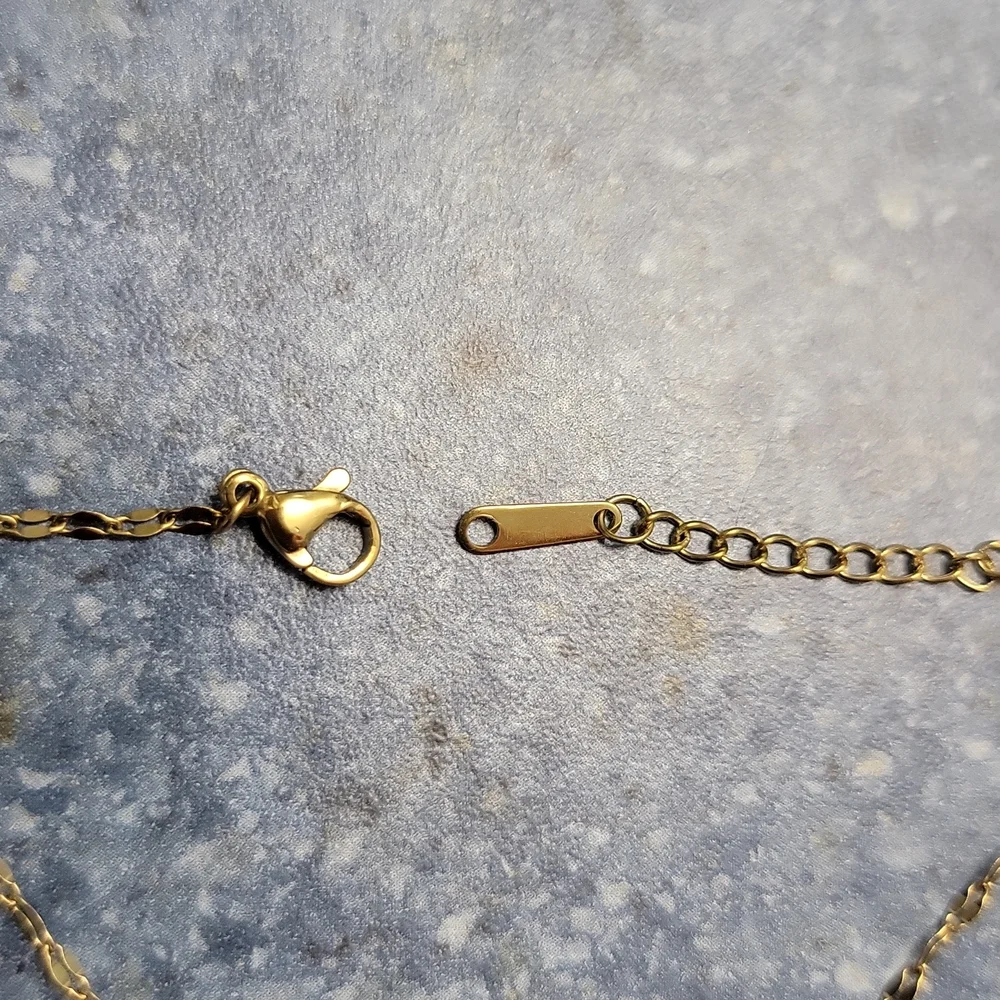 Heart Shape Pendant Necklace Simulated Amethyst & Crystals 15-17 Inches  NEW - Picture 5 of 12